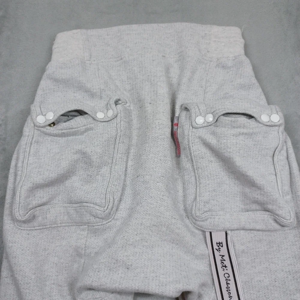 Moti Chasson Joggers Mens Small Gray‎ Drop Crotch Cargo Hip Hop Streetwear USA